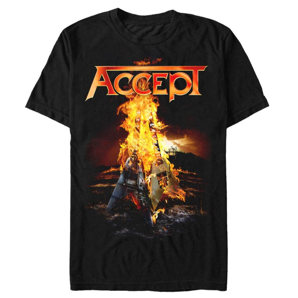 Hot Accept Cotton Band Shirt Unisex Summer Short Sleeve Fashion Brand Tee Luxury Casual Vintage