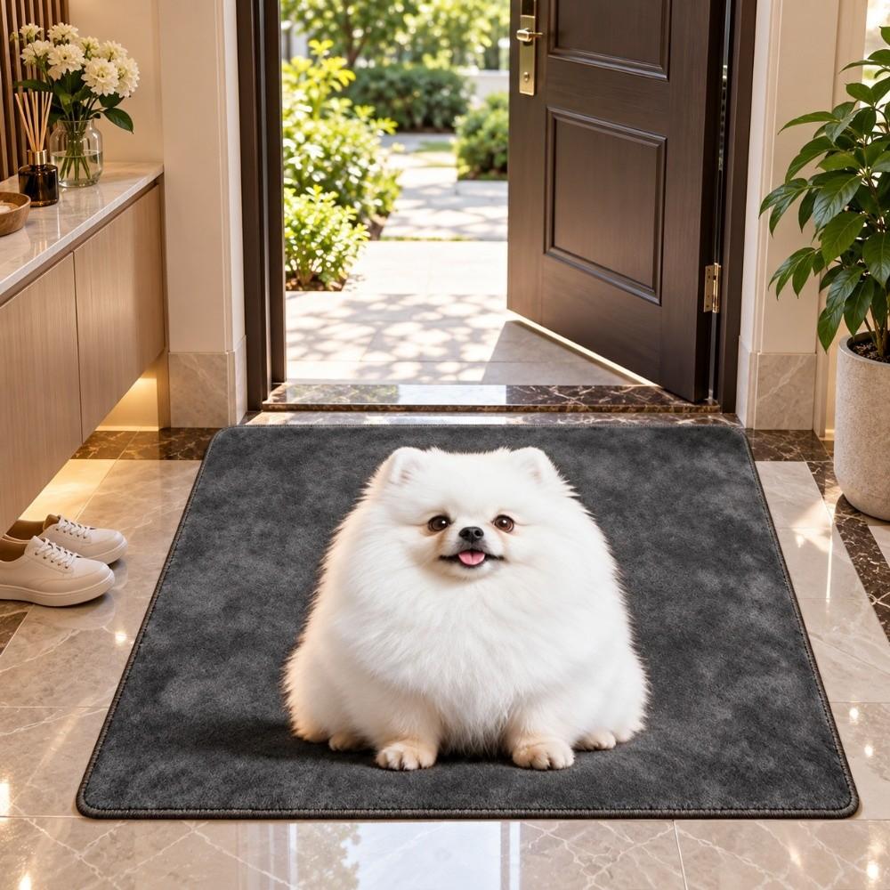 Imitation Cashmere Home Decor Carpet Non-Slip Cartoon Carpet Cute Dog Area Rug Bedrooms