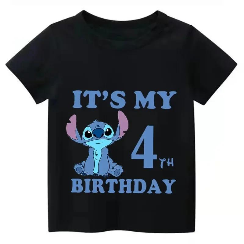 2026 Print Kids Clothes It's My 1 2 3 4 5 6 7 8 9 Years Birthday Boys Girls T Shirt Cute Baby Children T-Shirts