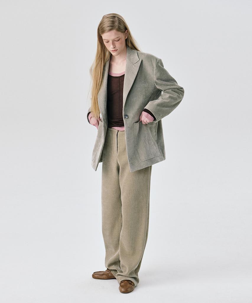 Wnderkammer Back Brushed 2-Way Jacket_Grey