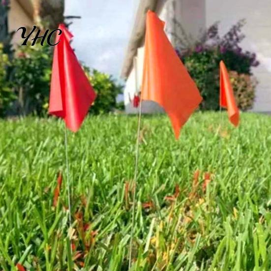 Dog Training Flags 100Pcs Marking Lawn Flag Markers Waterproof Non-Fading Small Yard Widely Used PVC Landscape Sprinkler
