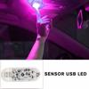 1pc Sensor USB LED Interior Light LED Lamp Car Ceiling Lamp Reading Light Car Decorations Roof Interior Lighting