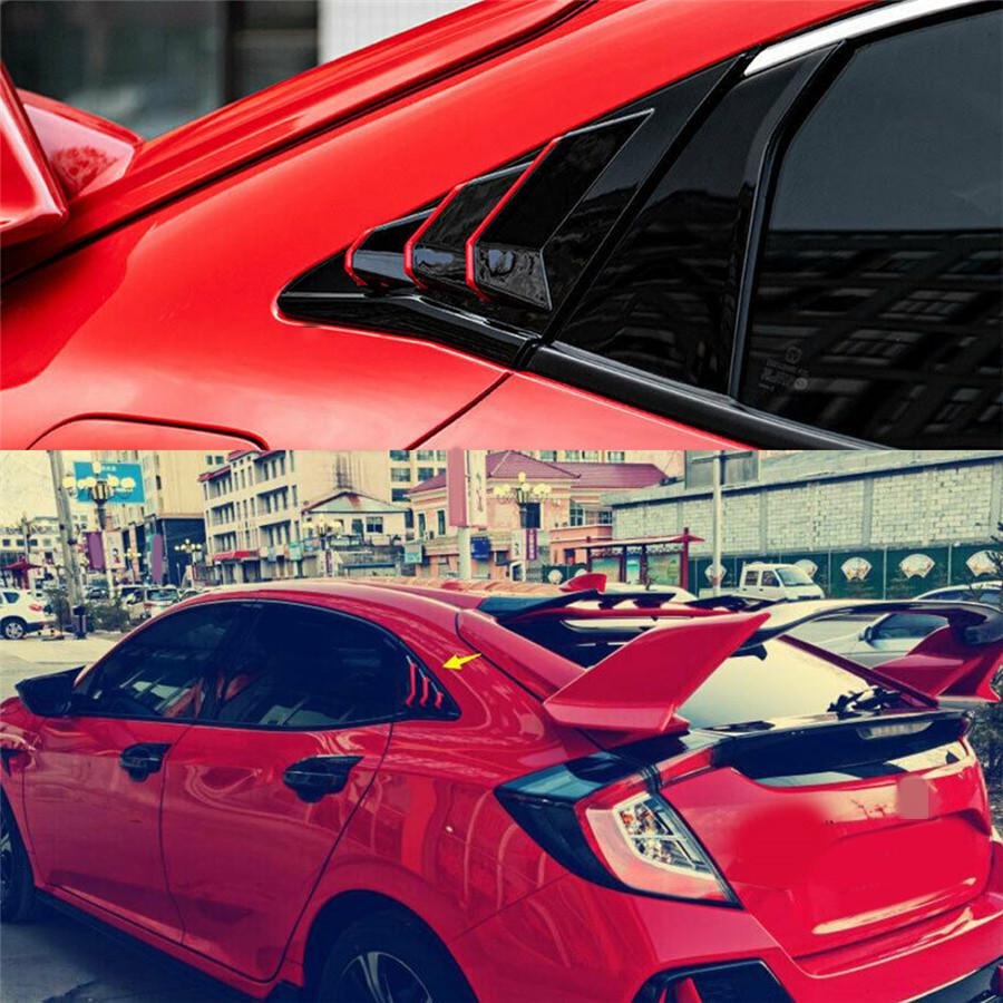 Боковая накладка на жалюзи вентиляционного окна для Honda Civic 2016-21 10-го поколения хэтчбек Type R