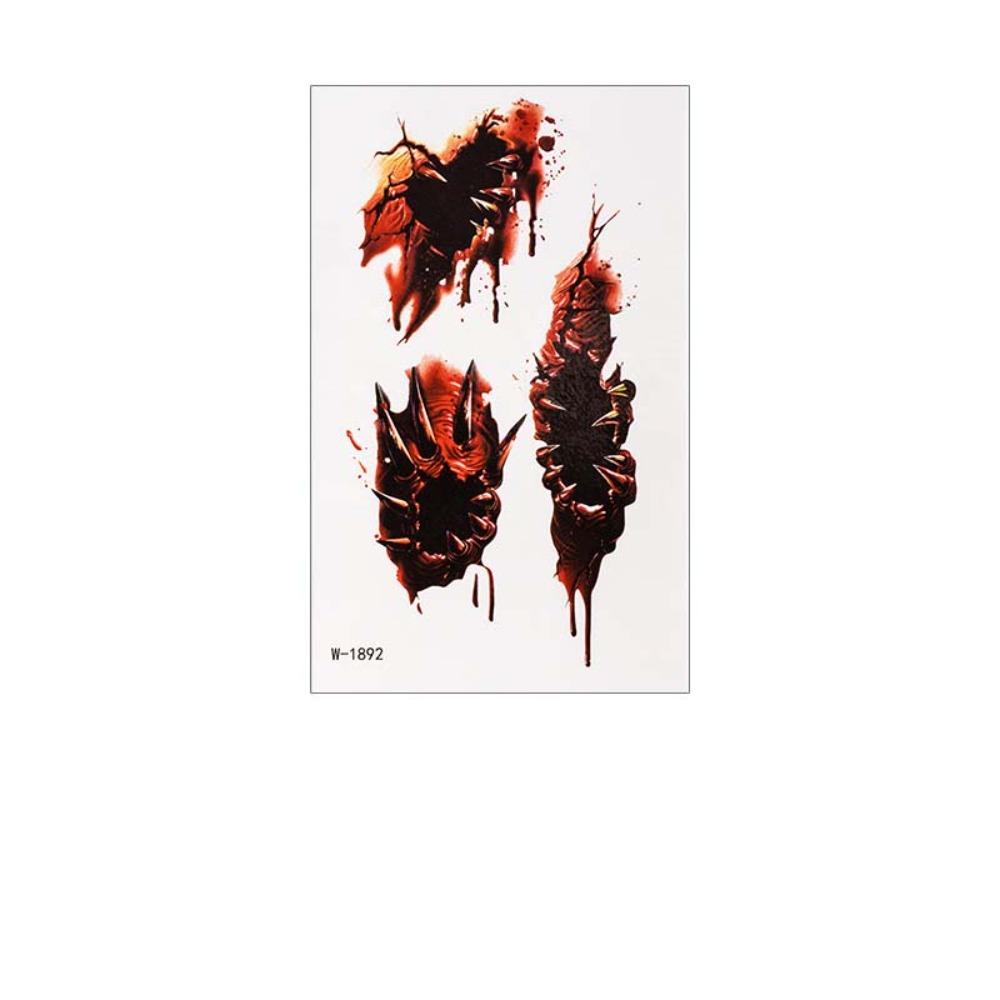 Eyeball Bloody Makeup Bruise Scab Scar Tattoo Sticker Body Art Scar Decals Photo Props