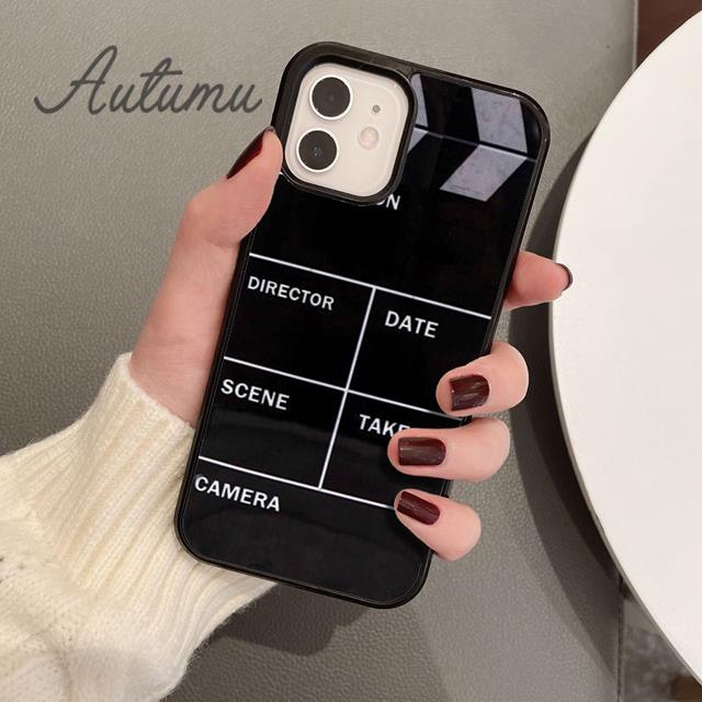 Чехол для телефона с хлопушкой для iPhone 11 12 13 14 Pro Max mini X XR XS SE 2020 5 6S 7 8 Plus Samsung Galaxy S21 S22 Cover shell