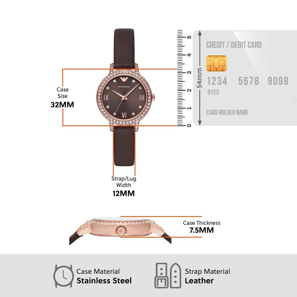Watch AR11555 Brown [Emporio Armani] Women's