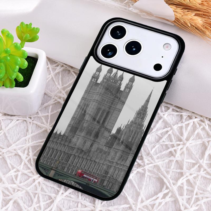 Лондон Биг Бен Автобус Чехол для Телефона для iPhone 17 Air 16 15 11 12 14 13 Pro Max Ударопрочный Чехол