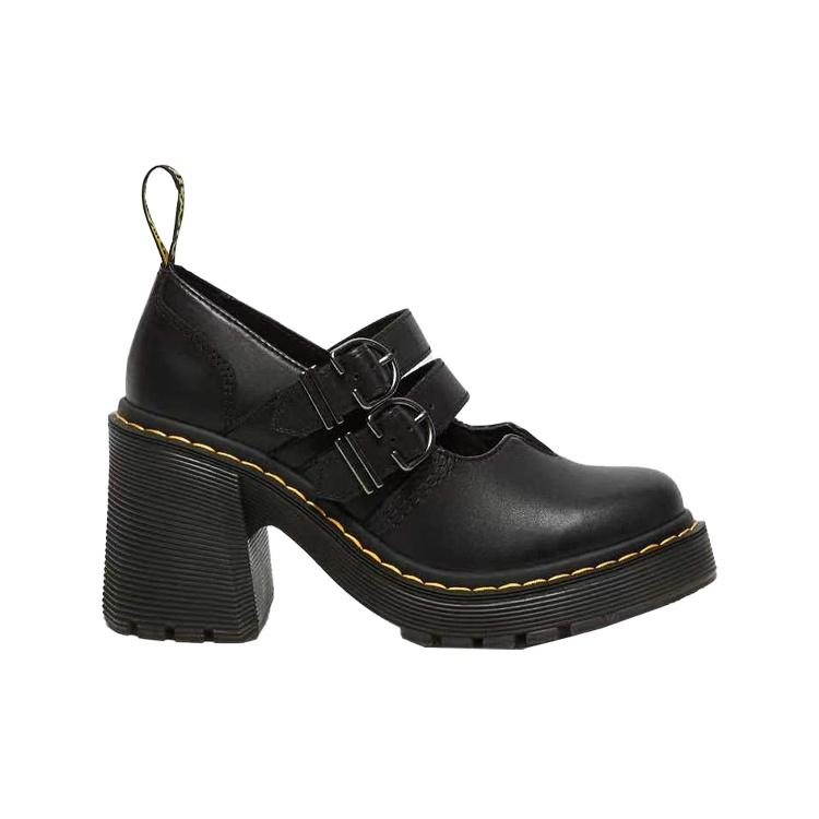 (WMNS) Доктор. Босоножки на каблуке 'Black' из кожи Martens Eviee Женские 27371001