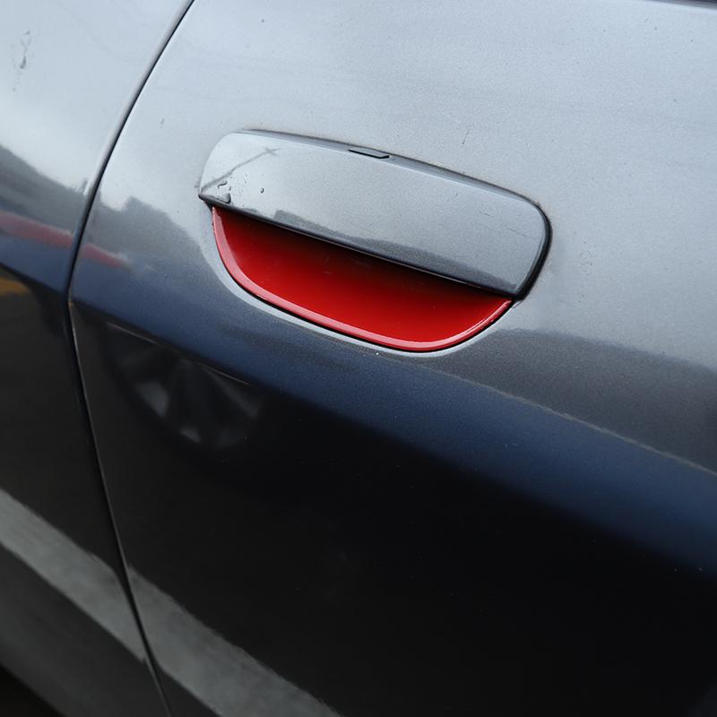 Ca ABS внешняя дверная ручка чаша орнамент крышка декоративная наклейка подходит для Dodge Challenger 2015 Up внешние аксессуары