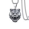 Hip Hop Ins Male Fashion Tiger Pendant China-Chic Chinese Zodiac Tiger Head Necklace Retro Pendant