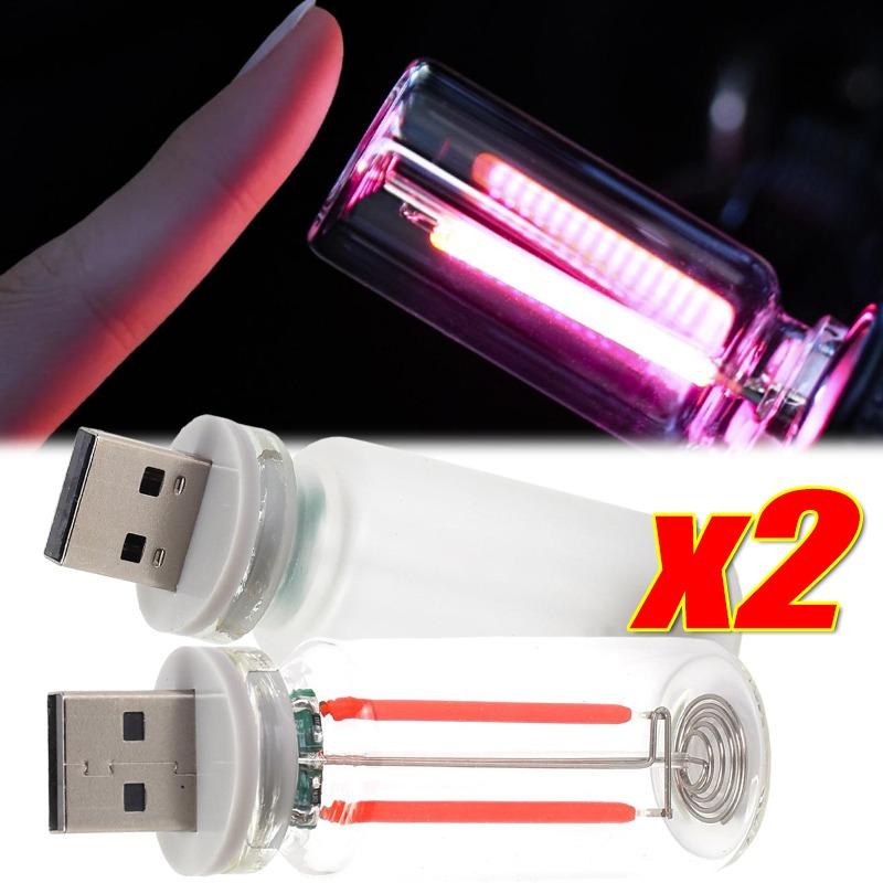 1/2pcs Car Camping Room Decor USB Touch Control LED Night Light Atmosphere Light Bulb Incandescent Lamp LED Filament Light Bulb