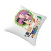 P-Phineas And F-Ferbs Pillow Case Morden Pillow Cover Polyester Design Cushion Cover Pillowcases For Chair Sofa Home Decoration