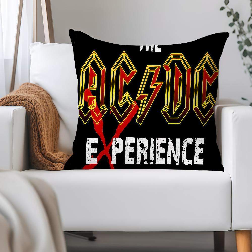 Наволочка для подушки Rock Band A-ACDC Применимое пространство Для гостевых комнат Интерьеры Автомобили Офис Украшение дома