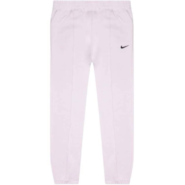 Nike Однотонные спортивные брюки из трикотажа зауженного кроя с эластичным поясом и принтом логотипа Женские брюки низ Розовый BV4090-511