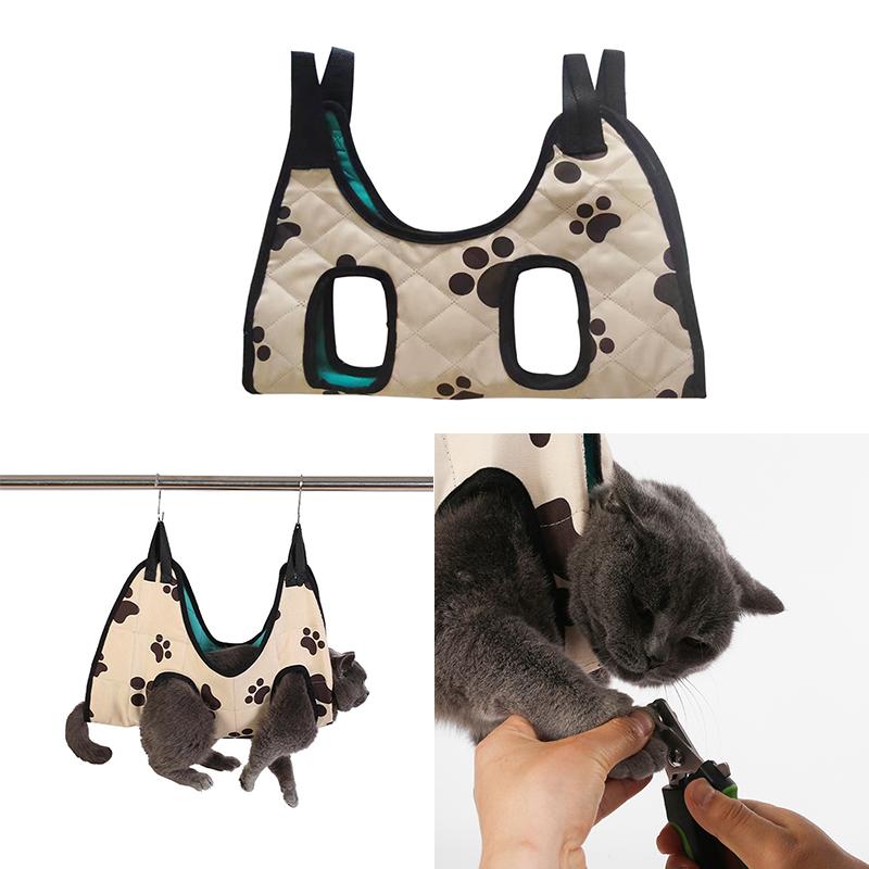 Гамак для ухода за собаками и кошками, фиксированная ванна, сумка для стрижки когтей, антицарапающая сумка для кошачьей стрижки, подвесная сумка для красоты для кошек, товары для домашних животных
