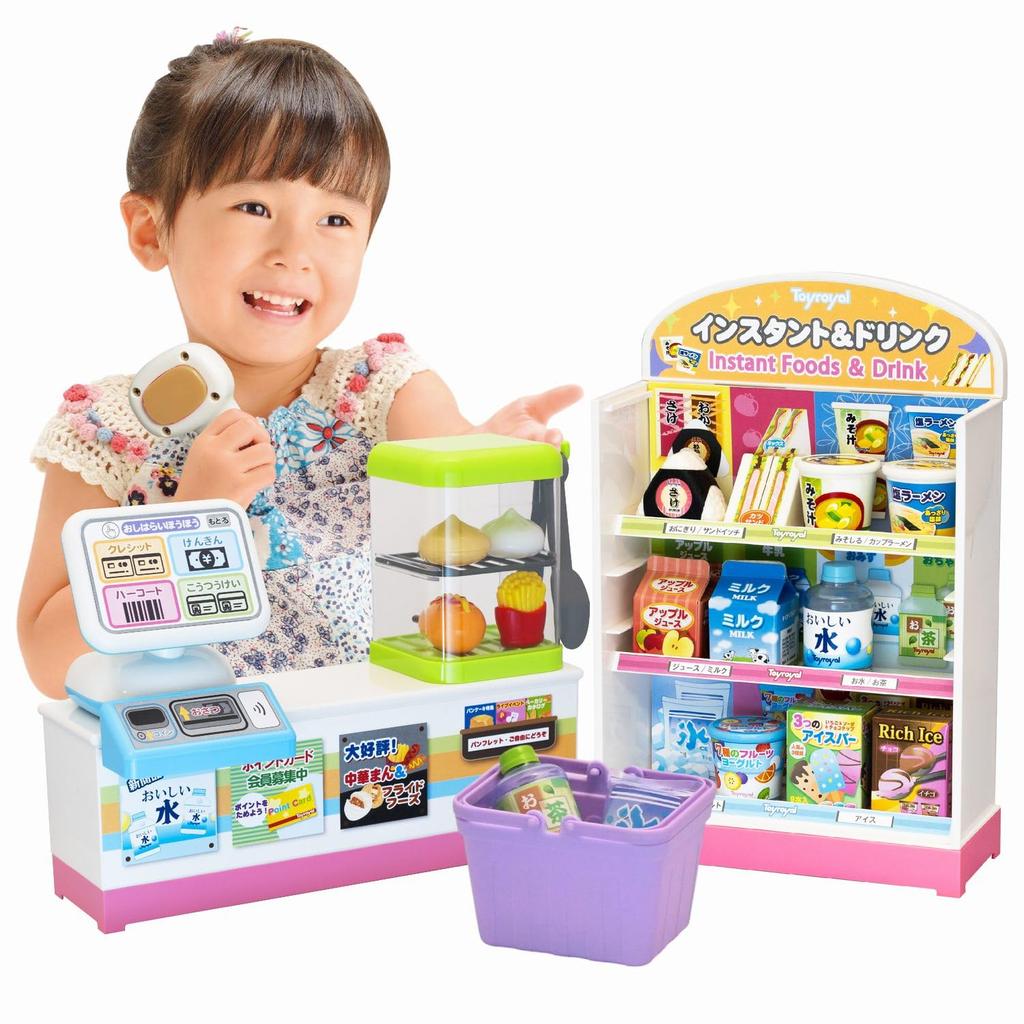 Toy Royal Convenience Store Pretend Play Easy To Realistic Cash (Pretend Play/Play House) Kids' Toy, Assemble, (Pretend Register/Pretend Store)