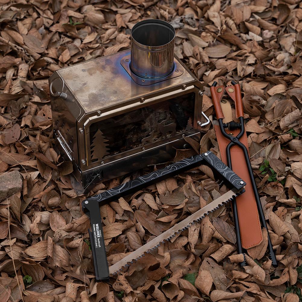 Складная пила с сумкой для хранения Многофункциональная ручная пила из алюминиевого сплава Туристическая складная ручная пила для веток деревьев