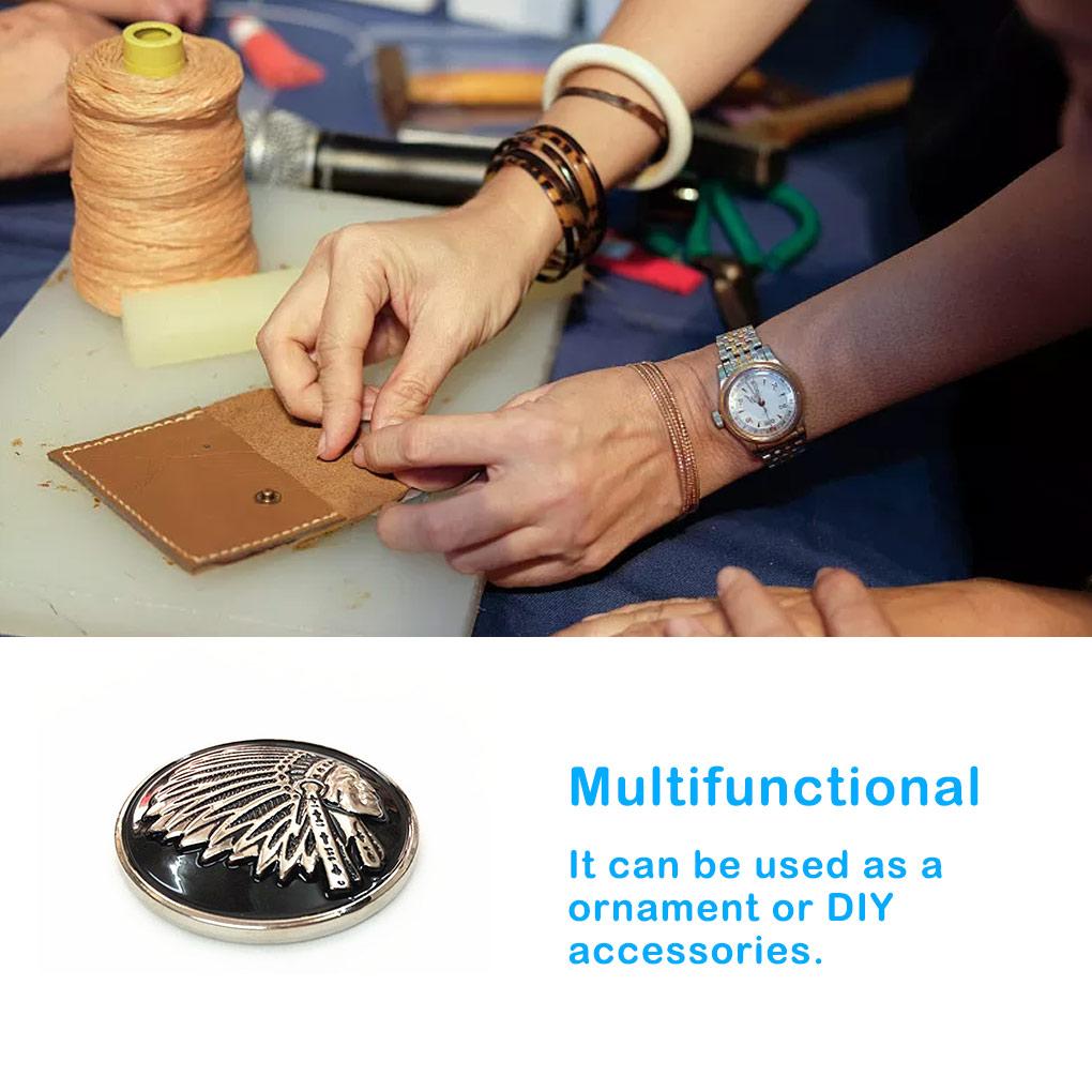 Значок Ретро Загадочная Кнопка Тонкая Работа Ручная Работа Изысканные Пуговицы Аксессуары Сумки Обувь Кожаная Одежда