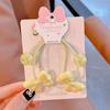 2PCS New Cute Colorful Bow Tie Princess Headwear Kids Elastic Hair Bands Children Hair Ropes Girls Hair Accessories