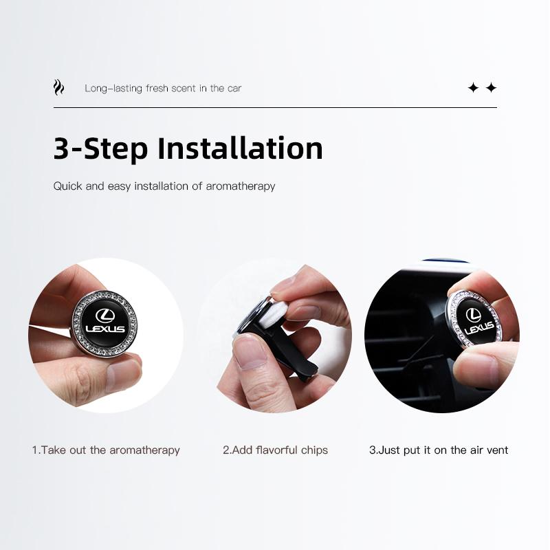 1Pcs Air Outlet Aromatherapy Clip Car Solid Perfume Freshener For Lexus F SPORT GX460 Ct200h IS250 ES 220D IS200 Fsport GS GX IS