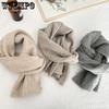 Winter Women's Knitted Scarf Solid Color Thick Casual Female Student Warm and Cold Proof