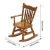 Wood Photo Props Scene Model Dollhouse Furniture Miniature Rocking Chair Doll House Accessories