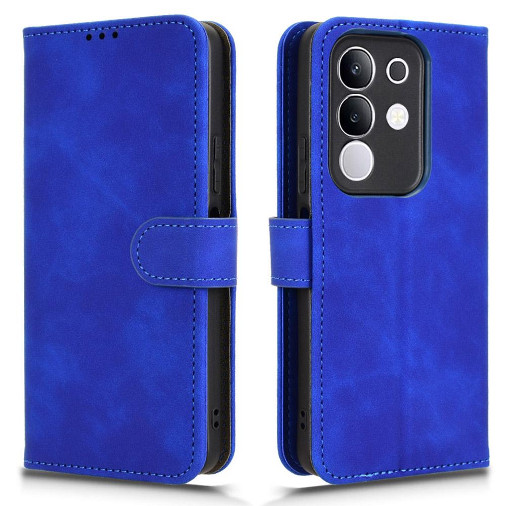 For Vivo Y29 4G Leather Case Skin Feel Anti Drop Wallet Flip Phone Cover