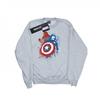 Womens/Ladies Captain America Civil War Painted Vs Iron Man Sweatshirt