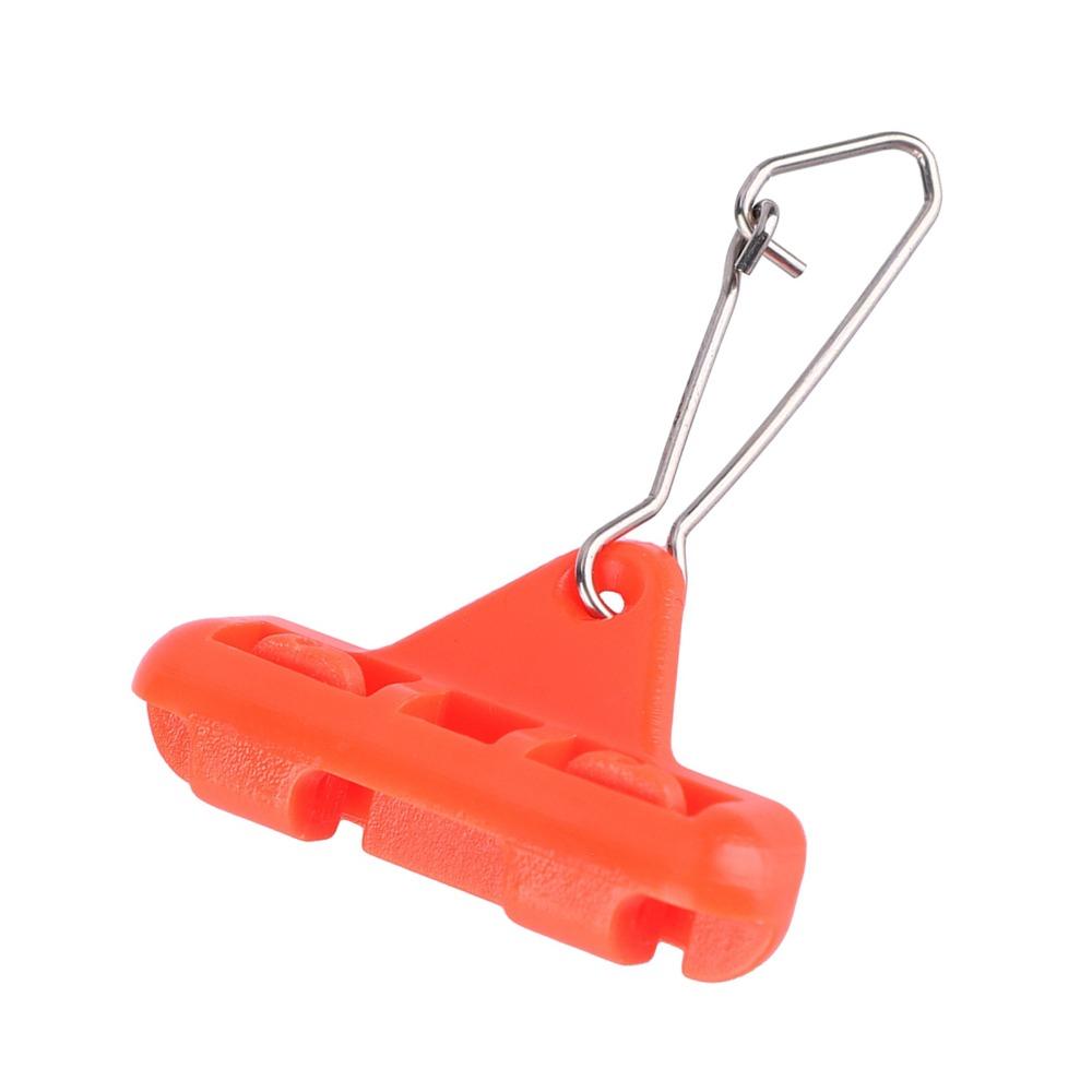 30PCS Orange Red Fishing Rig Booms Double Lock Snaps Sliding Rig Boom Zips Slider Boom  Boat Fishing