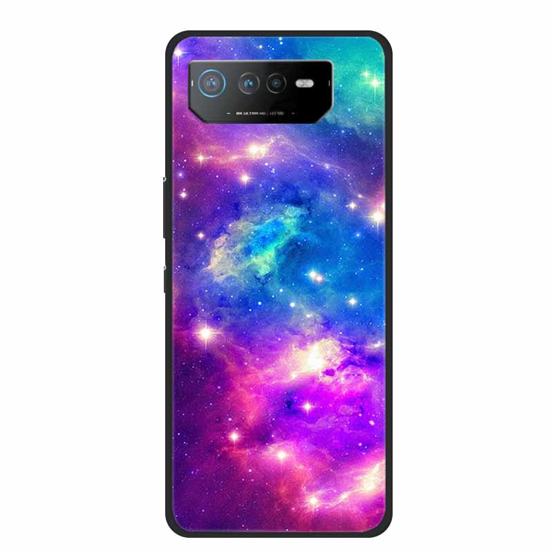 Чехол для телефона Asus ROG Phone 6D Ultimate Задняя крышка Черный ТПУ Силикон Мягкий Чехол Для Asus ROG Phone 6 Pro Чехол Phone6 Pro