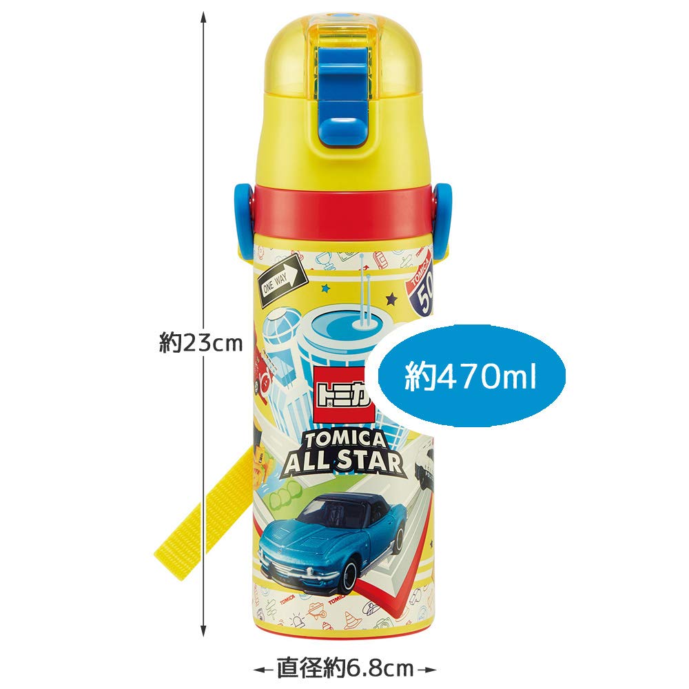 Skater Бутылка спортивная из нержавеющей стали для воды 470 мл Tomica 21 SDC4 детская