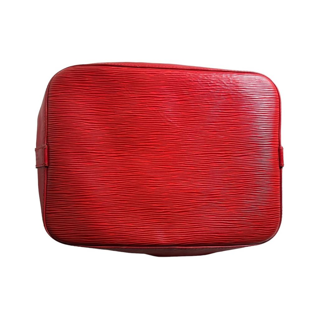 LOUIS VUITTON Epi Drawstring type Shoulder Bag Epi Leather Castarian red M44107 Used