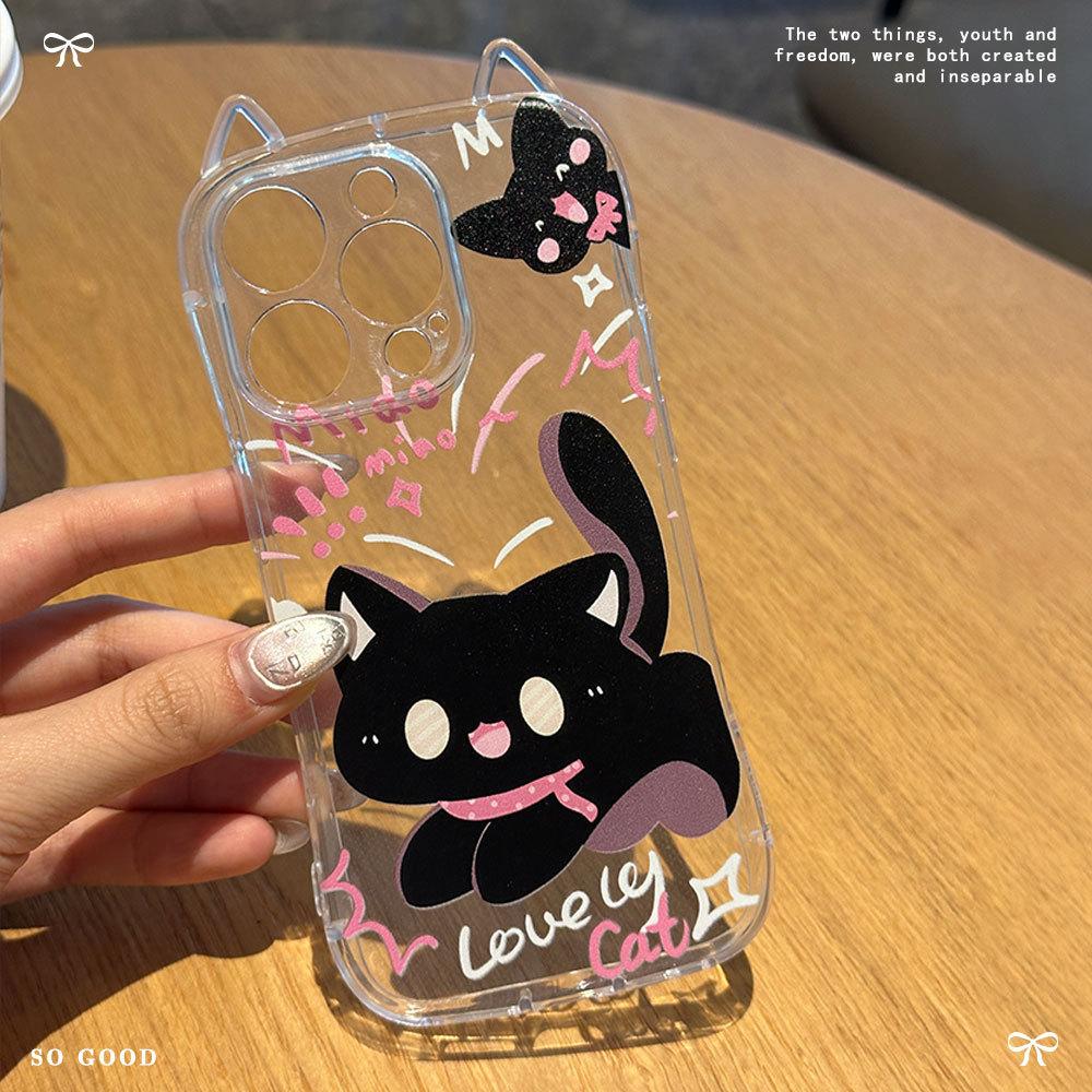 The New Models Are Compatible with Iphone16 Scaring Cats, IPhone 13 with Bracelet  IPhone 15 and Transparent Cat Ear Cases