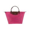 Le Pliage 30 Сумка-тоут из кожи с застежкой-молнией на кнопке и короткими ручками, средняя, розовая, женская, 1623089P73