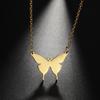 Cute Butterfly Necklace for Women Charms Choker Party Stainless Steel Jewelry Gift