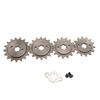415 Chain 17mm 14T 15T 16T 17T Teeth Front Engine Sprockets With Retainer Plate Locker For Motorcycle Motorized Bicycle Moped