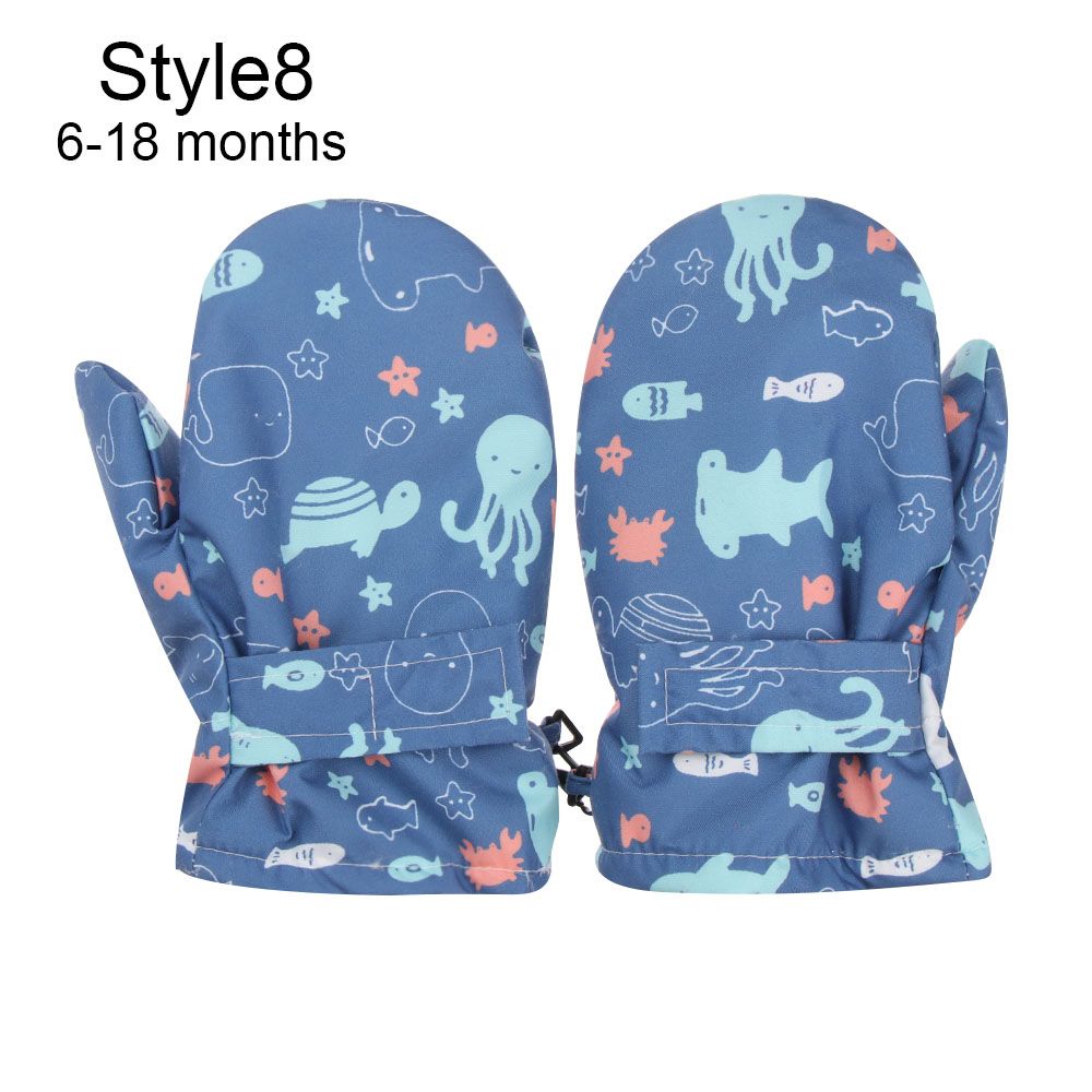 Must Kids Дети Детские лыжные перчатки Ветрозащитные водонепроницаемые варежки с длинными рукавами Сноубордические варежки