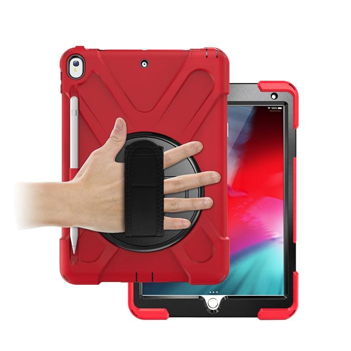 Kickstand Tablet Case for iPad Air 3 2019 / Pro 10.5 2017 Hand Strap Pencil Holder Rugged Hybrid Armor Shockproof Stand Cover