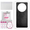 apgo Protective Skin Sticker for the Back Compatible with Honor X40, Wrap Film, Foil, Vinyl - Pattern Black Leather