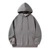 Men’s hooded jumper, loose fit, dropped shoulders, with pockets, fleece fabric, winter workwear