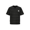 Evisu Мужская футболка с коротким рукавом в полоску с многослойной вышивкой SS24 Топы Черный 2ESHTM4TS8056LFCT