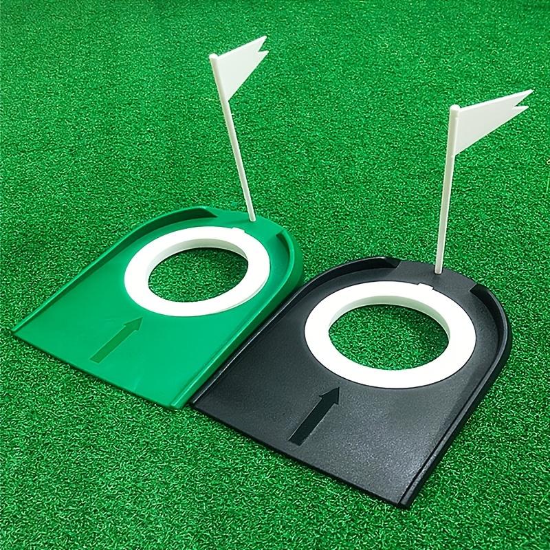 Golf Putting Trainer with Flag Indoor Golf Practice Putting Cup Hole Portable Putter Training Aid for Home Office Golfers 5