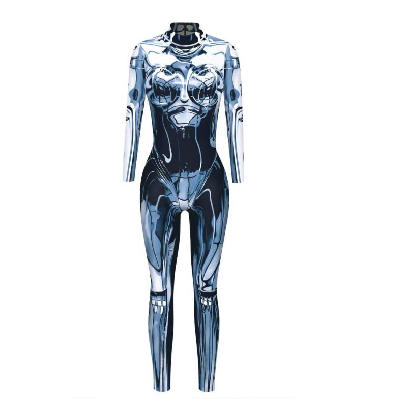 Halloween 3D Printed Robot Armor Cosplay Bodysuit Anime Game Costume Parties