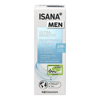 Isana Men Ультра-увлажняющий крем для чувствительной кожи 75 мл
