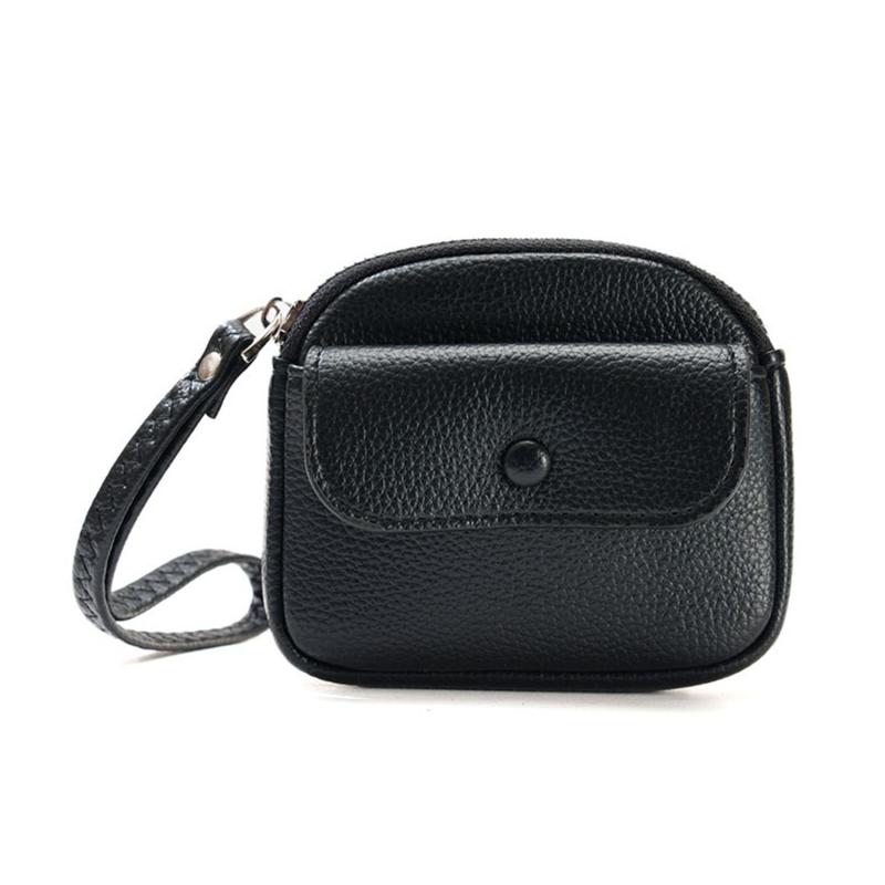 Женский модный кошелек для монет, минималистичная сумка на запястье, небольшой кошелек, короткая сумка для монет из искусственной кожи