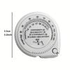 1 x 59.06"/59" BMI измерительная лента для тела, пластиковая выдвижная линейка с метрической шкалой и каплевидным корпусом – Идеально для моды