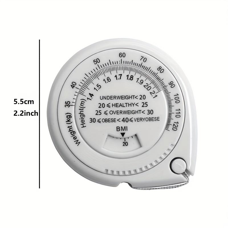 1 x 59.06"/59" BMI измерительная лента для тела, пластиковая выдвижная линейка с метрической шкалой и каплевидным корпусом – Идеально для моды
