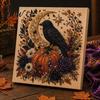 Autumn Atmosphere Wall Decor Halloween Faux Pearl Art DIY Kit, Spooky Cute 3D Beads Painting Crafts, Resin Bead Mosaic Gothic Ghost Pumpkin