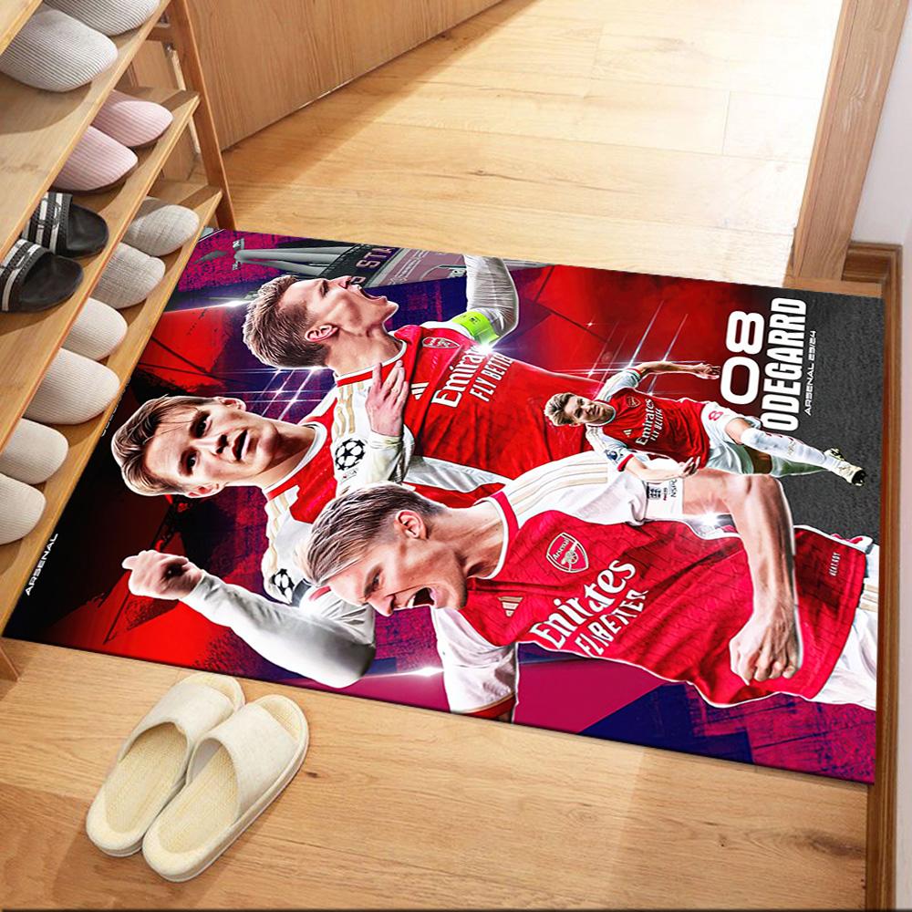Arsenal Floor Rug Office Rug Perfect for Game Room Dormitory Outdoor Bedrooms Anti-slip Rug Decorate Offices Gift for Festivals