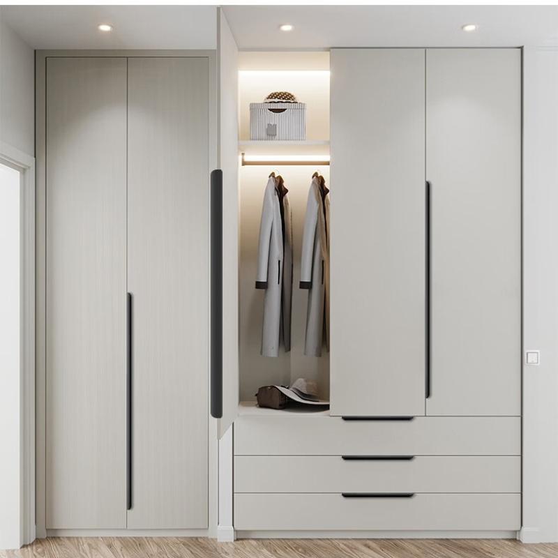 Металлические скрытые ручки для ящиков, современная мебельная фурнитура для шкафов и ящиков, 8 см - 50 см